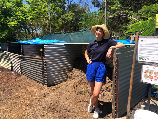 We returned a wool blanket to the soil by composting it